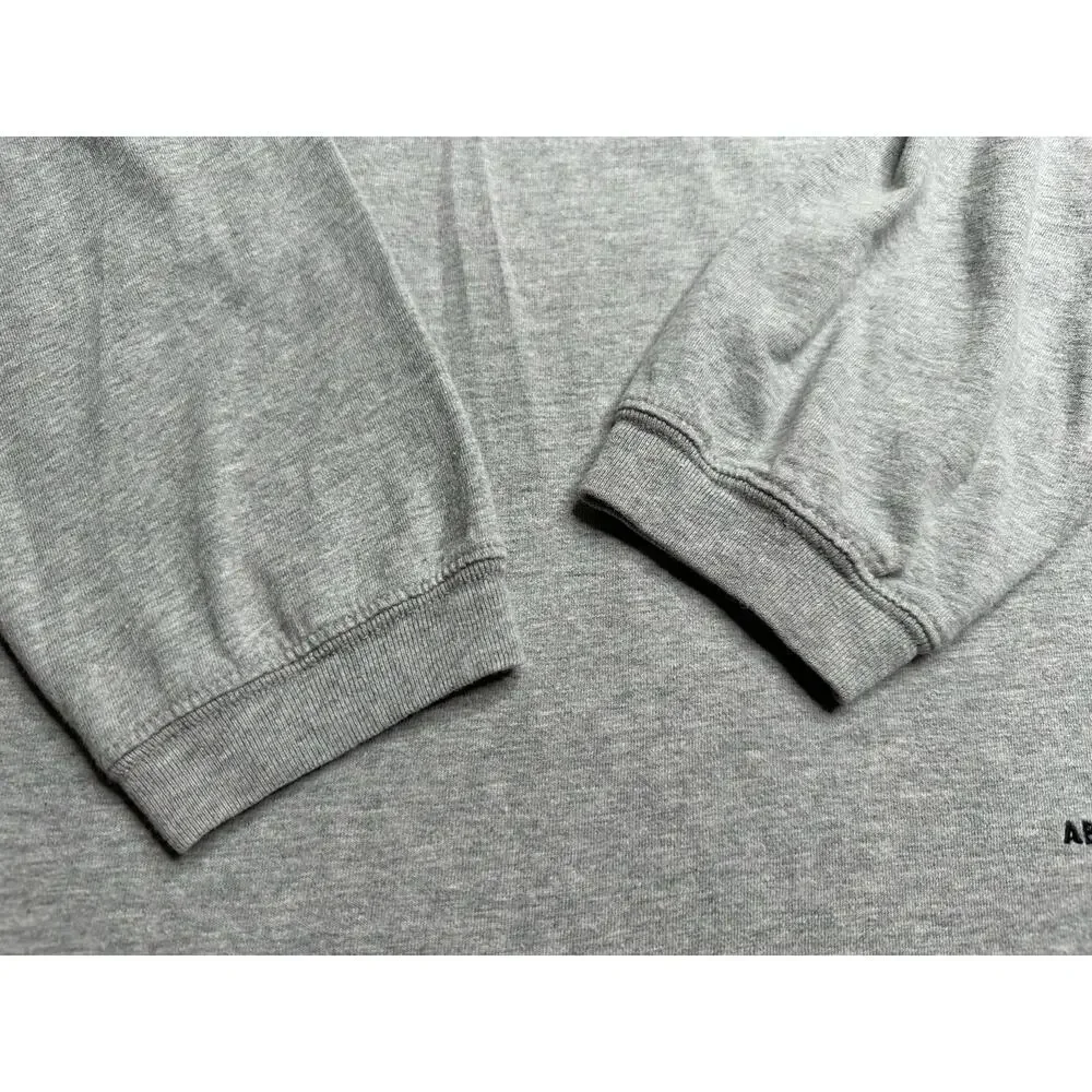 Abercrombie: Vintage Gray Stripe Sweatshirt